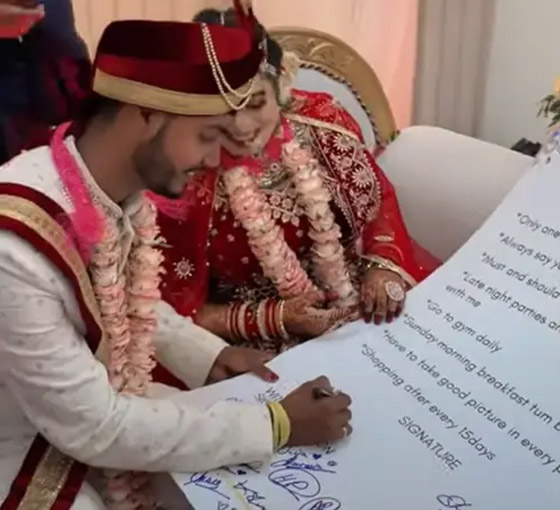 بالفيديو: شروط عجيبة وغريبة في عقد زواج هندي.. هل يمكن تنفيذها؟ صورة رقم 8