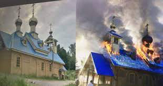  صورة رقم 6 - رجل يشعل النار بكنيسة بعد أن تبرعت زوجته بأمواله لصالحها 