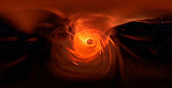  صورة رقم 6 - فيديو: رصد فقاعة غاز حول الثقب الأسود العملاق وسط مجرة درب التبانة