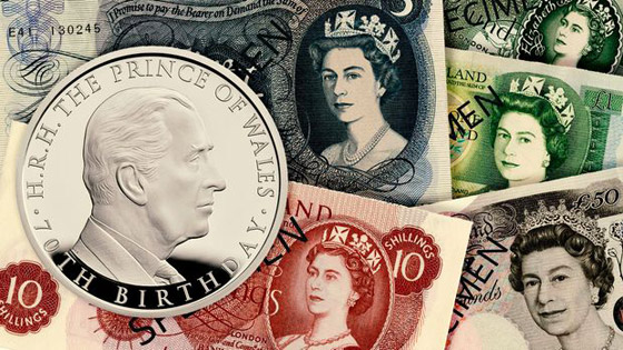  صورة رقم 5 - عملات معدنية وأوراق نقدية وطوابع جديدة لملك بريطانيا الجديد