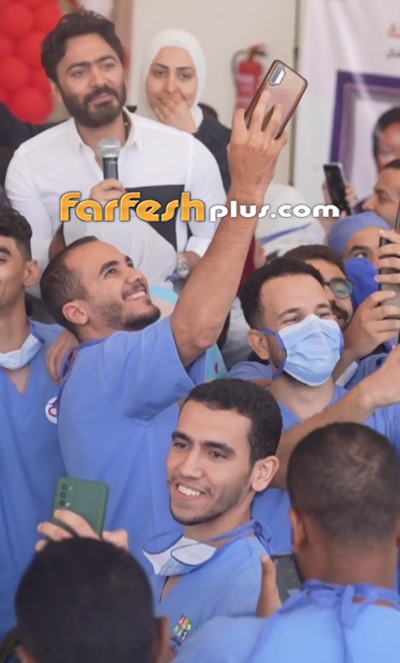  صورة رقم 4 - فيديو تامر حسني في اليوم العالمي للقلب.. يغني للمرضى في المستشفى