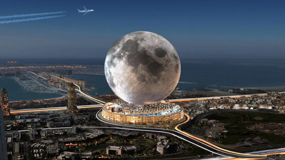 منتجع خلاب على شكل قمر عملاق.. هكذا قد يبدو في دبي (صور) صورة رقم 12