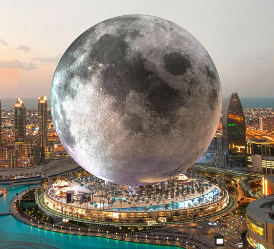 منتجع خلاب على شكل قمر عملاق.. هكذا قد يبدو في دبي (صور) صورة رقم 2