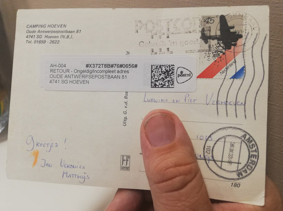وصلت متأخرة 42 عاما.. هولندية تتسلم بطاقة بريدية أُرسلت عام 1980! صورة رقم 2