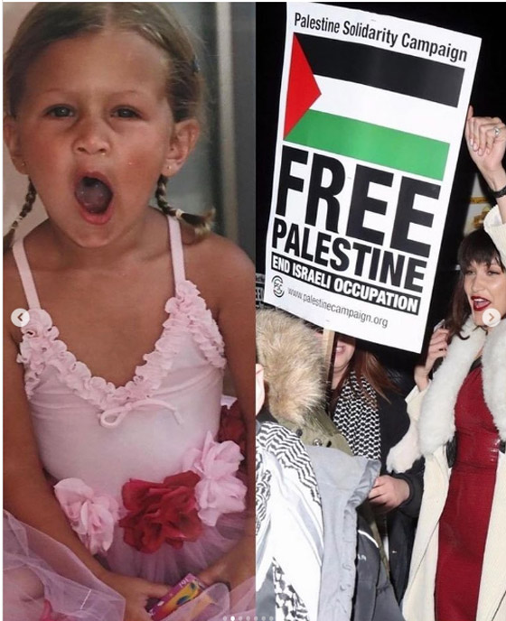 فيديو وصور: علم فلسطين يزين كعكة عيد ميلاد بيلا حديد.. ووالدها يلقّبها “أميرة الناصرة” صورة رقم 16