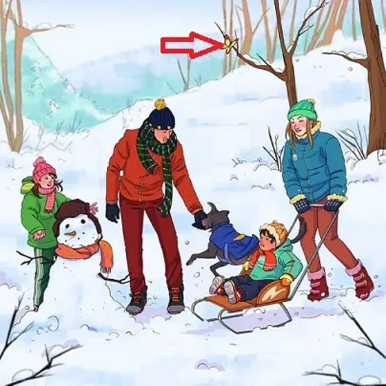 صورة عائلية لعطلة الشتاء.. هل يمكنكم اكتشاف الخطأ خلال 11 ثانية؟ صورة رقم 2