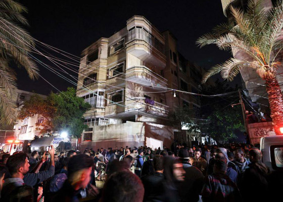  صورة رقم 12 - مصرع 21 شخصا من عائلة واحدة في حريق مروع بمبنى سكني في غزة