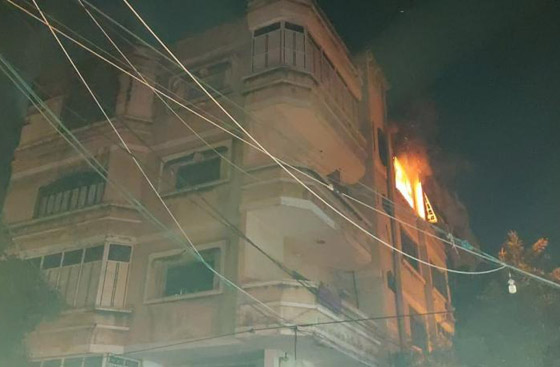  صورة رقم 13 - مصرع 21 شخصا من عائلة واحدة في حريق مروع بمبنى سكني في غزة