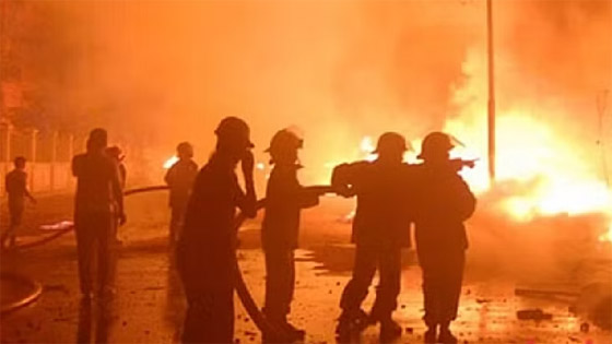  صورة رقم 9 - فيديو: حريق هائل بالصين.. النيران التهمت أجساد 10 أشخاص