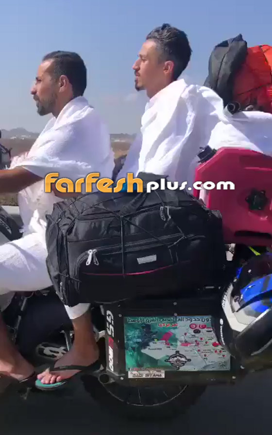  صورة رقم 1 - شابان جزائريان يصلان مكة على دراجة نارية.. عبر 8 دول! فيديو