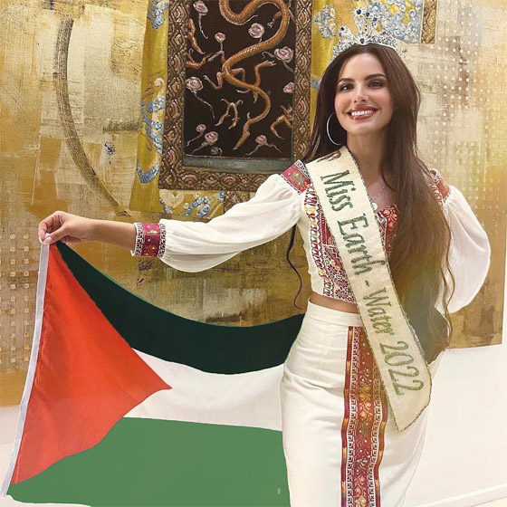  صورة رقم 11 - فيديو وصور: ملكة جمال فلسطين تحقق لقبا عالميا.. متزوجة وأم لفتاة عمرها 10 سنوات