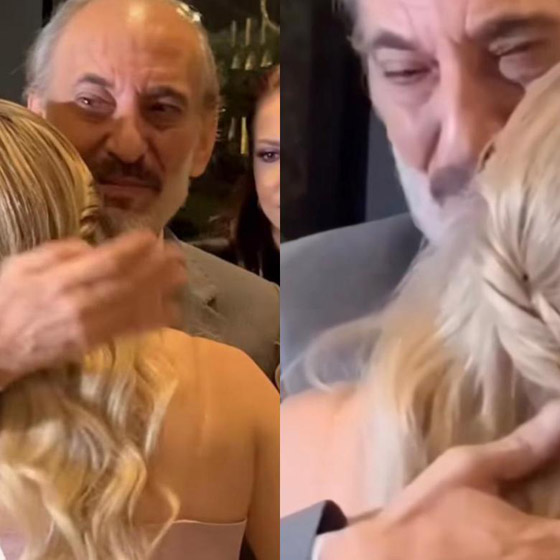  صورة رقم 1 - فيديو وصور: دموع الفنان السوري غسان مسعود في حفل خطوبة ابنته لوتس