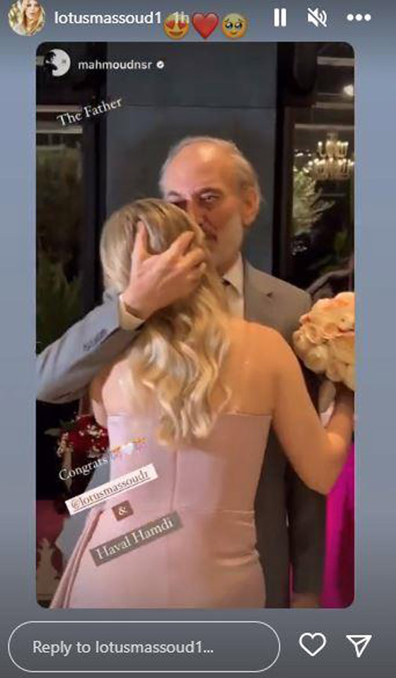  صورة رقم 13 - فيديو وصور: دموع الفنان السوري غسان مسعود في حفل خطوبة ابنته لوتس