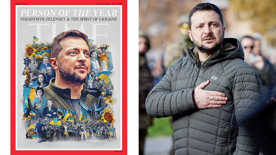  صورة رقم 3 - مجلة تايم الأمريكية تختار الرئيس الأوكراني زيلينسكي شخصية العام 2022