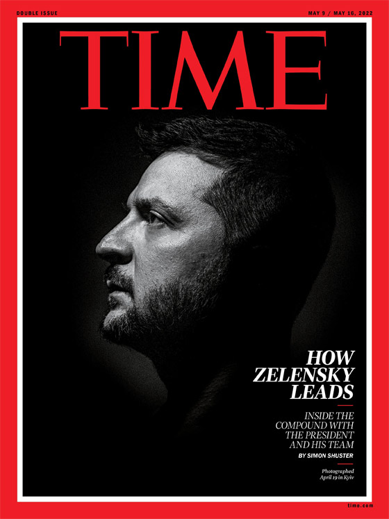  صورة رقم 5 - مجلة تايم الأمريكية تختار الرئيس الأوكراني زيلينسكي شخصية العام 2022