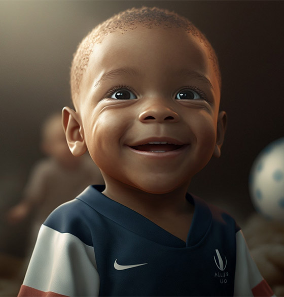  صورة رقم 3 - بالصور: الذكاء الاصطناعي يتخيل نجوم كرة القدم في طفولتهم