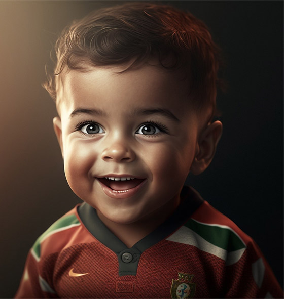  صورة رقم 4 - بالصور: الذكاء الاصطناعي يتخيل نجوم كرة القدم في طفولتهم
