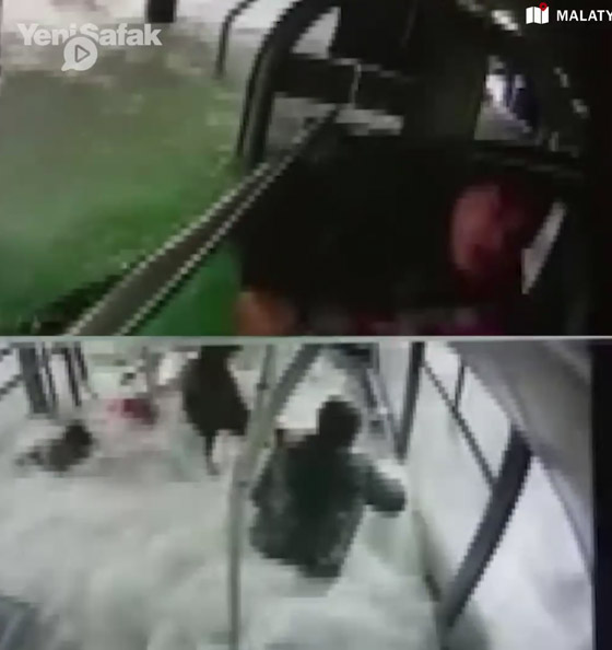 فيديو: لحظات مرعبة لركاب سقطت بهم الحافلة في بحيرة بتركيا صورة رقم 1
