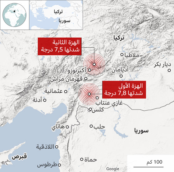  صورة رقم 7 - زلزال تركيا وسوريا: 4500 قتيل والآلاف تحت الركام.. زلزال ثالث يضرب المنطقة!