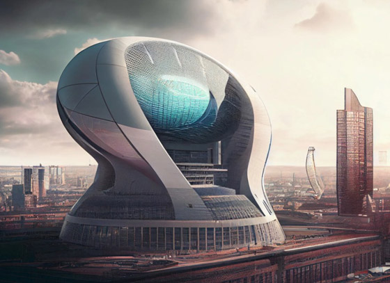 صور : مهندس معماري يبدع تصميمات مميزة لملاعب كرة القدم باستخدام الذكاء الاصطناعى صورة رقم 1
