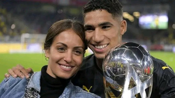  صورة رقم 1 -  اللاعب الدولي المغربي أشرف حكيمي يصدم زوجته هبة عبوك بعد الطلاق: ثروته كلها باسم والدته! 