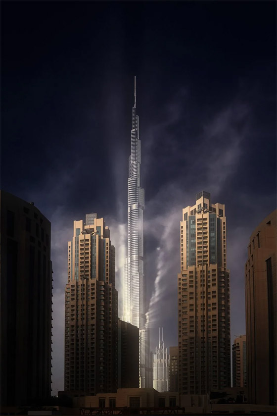  صورة رقم 6 - تشبه الحلم.. مصور ينشئ صور درامية لأفق دبي المذهل