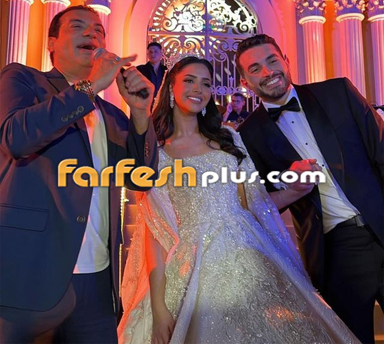  صورة رقم 10 - صور وفيديوهات حفل زفاف ابنة حميد الشاعري بحضور يسرا، عمرو دياب، محمد حماقي والنجوم