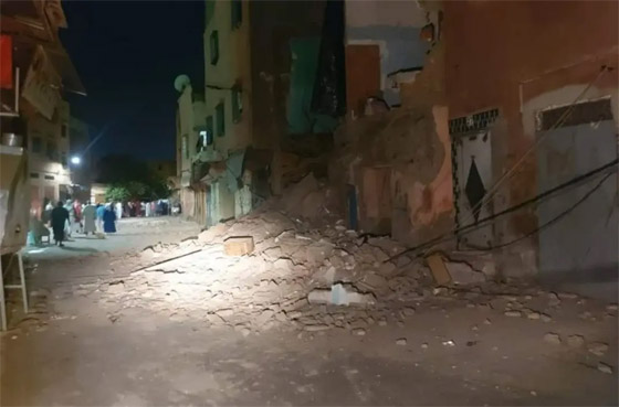  صورة رقم 12 - زلزال عنيف يهز المغرب.. مقتل 700 ومئات الإصابات وعالقون تحت الأنقاض