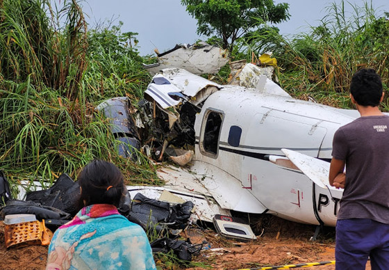  صورة رقم 2 - فيديو: مقتل 14 في تحطم طائرة بولاية الأمازون في البرازيل