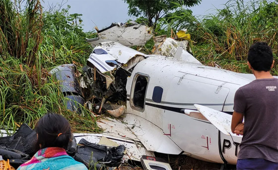 صورة رقم 4 - فيديو: مقتل 14 في تحطم طائرة بولاية الأمازون في البرازيل