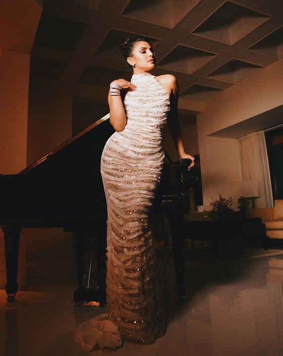  صورة رقم 4 - صور: بريانكا شوبرا تتألق بفستان من ابداع مصمم الأزياء اللبناني طوني ورد