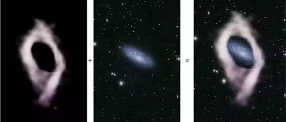  صورة رقم 2 - اكتشاف حلقة متخفية حول مجرة مميزة في الفضاء.. فيديو وصور