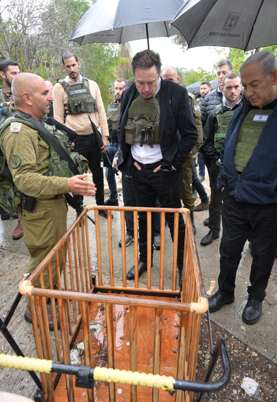  صورة رقم 1 - إيلون ماسك يواجه موقف غريب اثناء زيارته لإسرائيل