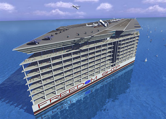  صورة رقم 1 - أضخم سفينة بالعالم ستتكون من 25 طابقا.. لن تصدق تكلفة الإقامة! (صور)