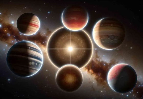  صورة رقم 6 - سلسلة الرنين: اكتشاف 6 عوالم في الفضاء تدور حول نجمها.. فيديو