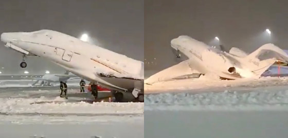 الثلوج ألصقت ذيلها بالأرض.. طائرة ركاب تتجمد في ميونيخ ألمانيا صورة رقم 2