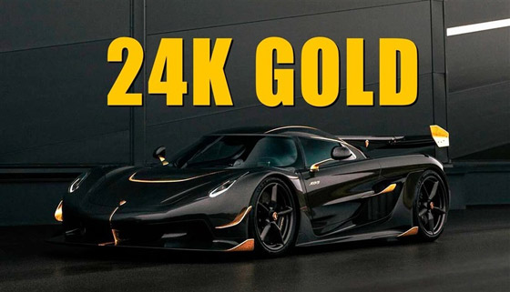 شركة سويدية تكشف سيارة مكسوة بالذهب عيار 24 صورة رقم 1