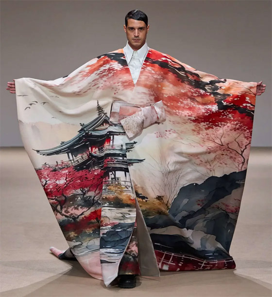 بالصور: مصمم فلبيني في دبي يطرح أزياء مستوحاة من اليابان صورة رقم 9