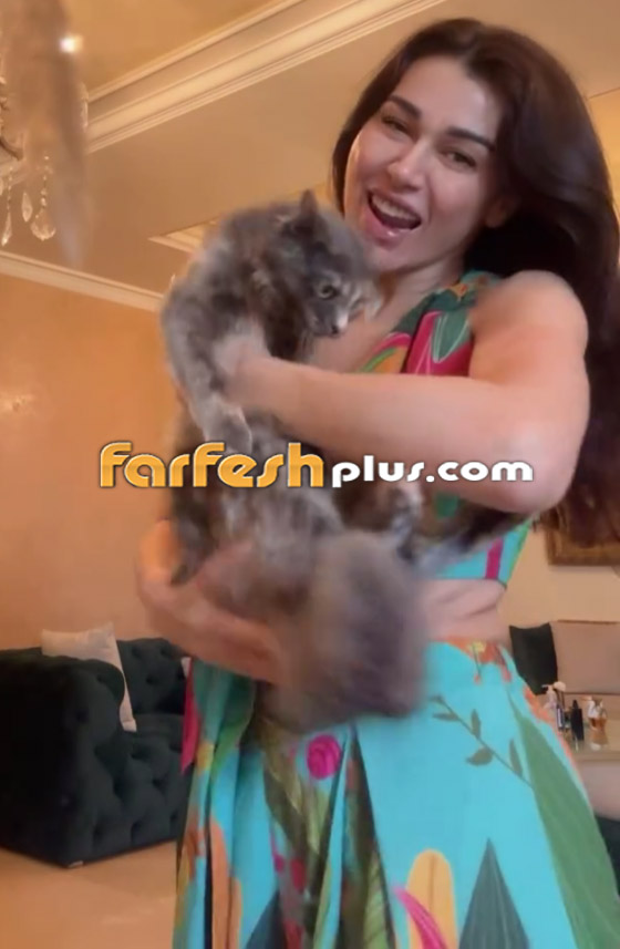 فيديو نادين الراسي ترقص بجنون وهي تحمل وتدلع قطتها وتُثير غضب الجمهور! صورة رقم 4