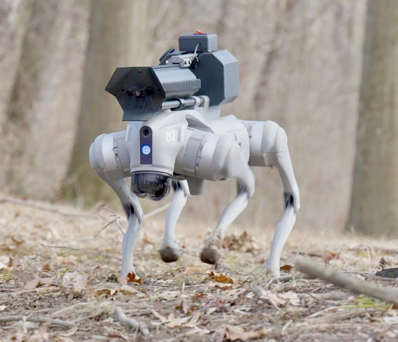 أول كلب آلي في العالم يحمل قاذفا للهب على ظهره.. فيديو وصور صورة رقم 6