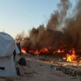 حريق خيمة بالأردن يقتل 4 من عائلة واحدة
