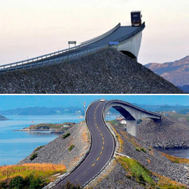 جسر مرعب في النرويج يسقطك أمتارا لقبر مائي.. لكنه آمن!
