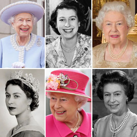بالصور: جولة على مجوهرات الملكة إليزابيث المرصعة باللؤلؤ الخلاب