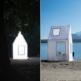 خيمة قابلة للنفخ يمكن تحويلها لمنزل تخييم في دقائق