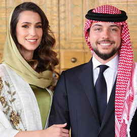 بالصور: خطوبة ولي العهد الأردني الأمير الحسين على آنسة سعودية