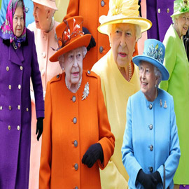 بالصور- فرادة أزياء الملكة إليزابيث... ما السرّ وراء تعدُّد الألوان  ..