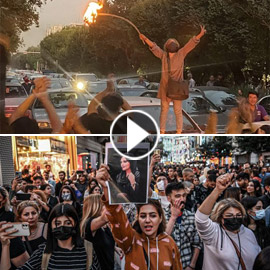 إيرانيات تحرقن أغطية رؤوسهن خلال مظاهرات واحتجاجات معادية للحجاب