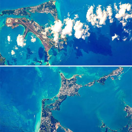 صور: منظر مذهل لا يصدق لجزر برمودا من الفضاء