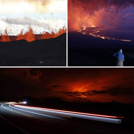 بالصور: ثوران بركاني يخطف البصر في هاواي
