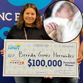 ربحت 100 ألف دولار.. أمريكية تنجب طفلتها وتكسب اليانصيب في يوم واحد